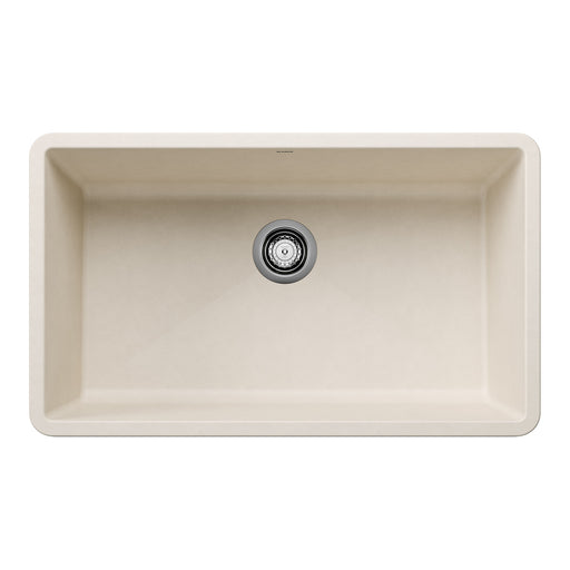 Blanco 443084 Precis SILGRANIT 32" Super Single Undermount Kitchen Sink - Soft White