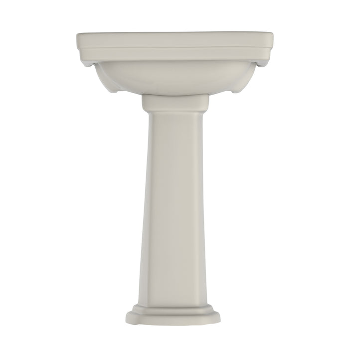 TOTO LPT532N#12 Promenade 24" x 19-1/4" Pedestal Bathroom Sink for Single Hole Faucets, Sedona Beige