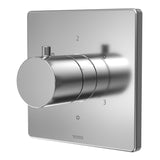 TOTO TBV02102U#CP Square Three-Way Diverter Shower Trim with Off, Polished Chrome