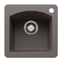 Blanco 443107 Diamond SILGRANIT 15" Dual Mount Bar Sink - Volcano Gray