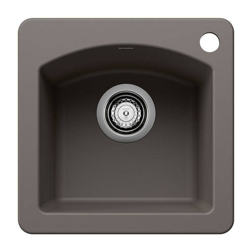 Blanco 443107 Diamond SILGRANIT 15" Dual Mount Bar Sink - Volcano Gray