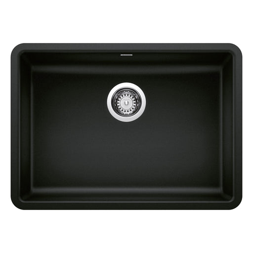 Blanco 442929 Precis SILGRANIT 25" ADA Single Bowl Undermount Kitchen Sink - Coal Black