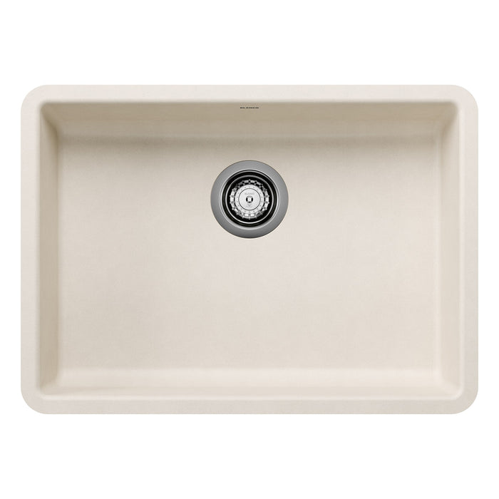 Blanco 443082 Precis SILGRANIT 25" ADA Single Bowl Undermount Kitchen Sink - Soft White