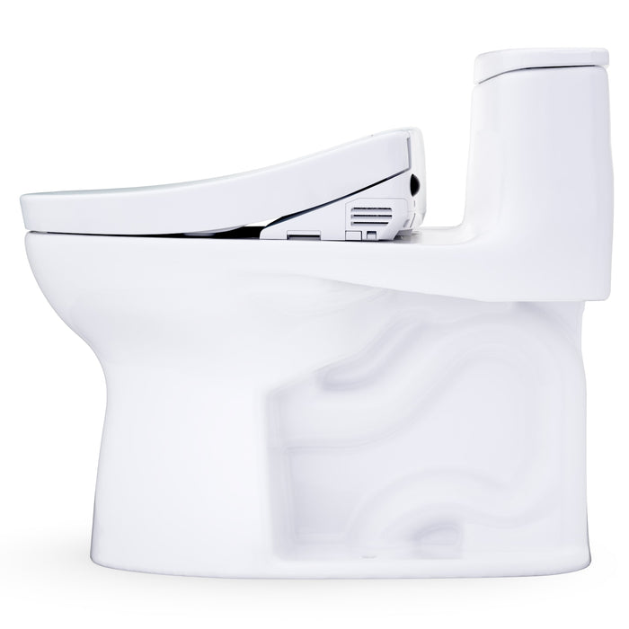 TOTO MW6183446CEFG#01 UltraMax Low Profile WASHLET+ S5 One-Piece Elongated 1.28 GPF Universal Height Toilet