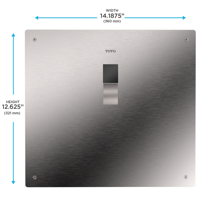 TOTO TET2UBi32#SS Touchless 1.0 GPF Concealed Toilet Flushometer Valve, IoT-Ready, Stainless Steel