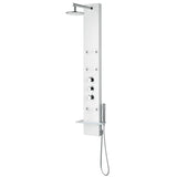 Donna 60 in. 6-Jetted Full Body Shower Panel with Heavy Rain Shower and Spray Wand in White