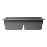 ALFI Brand AB3418DBDI-T Titanium 33" Granite Composite Workstation Double Bowl Drop-in Sink