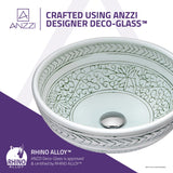 ANZZI LS-AZ8204 Satui Series Vessel Sink in Decor White