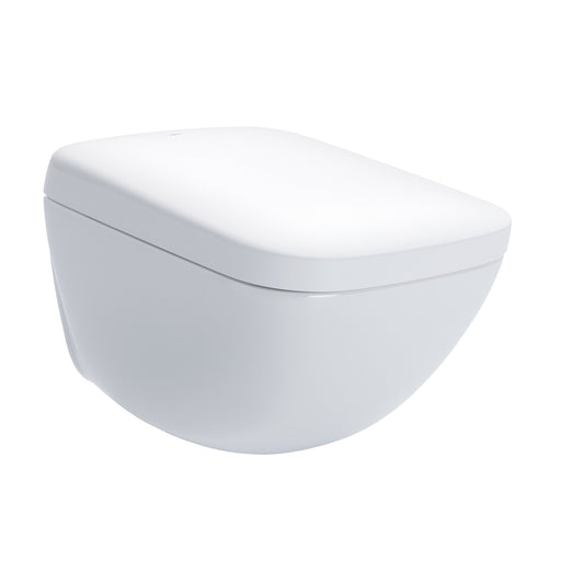 TOTO Neorest WX1 Dual Flush 1.2 or 0.8 GPF Wall-Hung Toilet with Integrated Bidet Seat and eWater+, Cotton White - CWT9538CEMFG#01