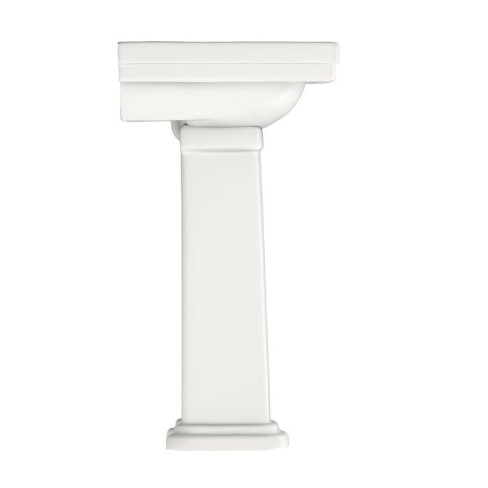 TOTO LPT532N#11 Promenade 24" x 19-1/4" Rectangular Pedestal Bathroom Sink Single Hole, Colonial White