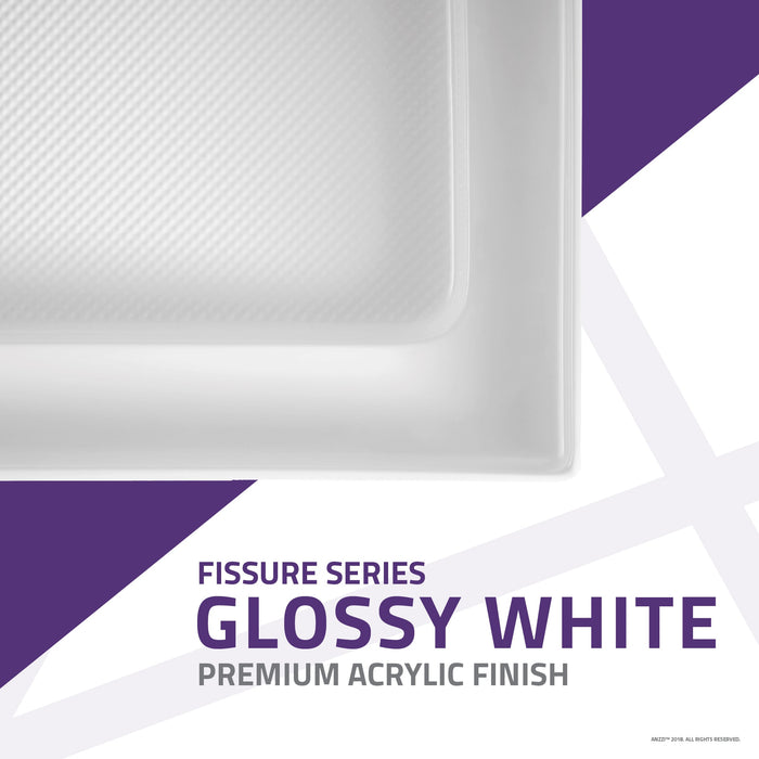 ANZZI SB-AZ011WO Fissure Series 36" x 48" Single Threshold Shower Base in White