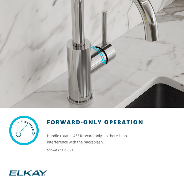 Elkay LKAV3032BK Hole Bar Faucet with Pull-down Spray in Black Stainless