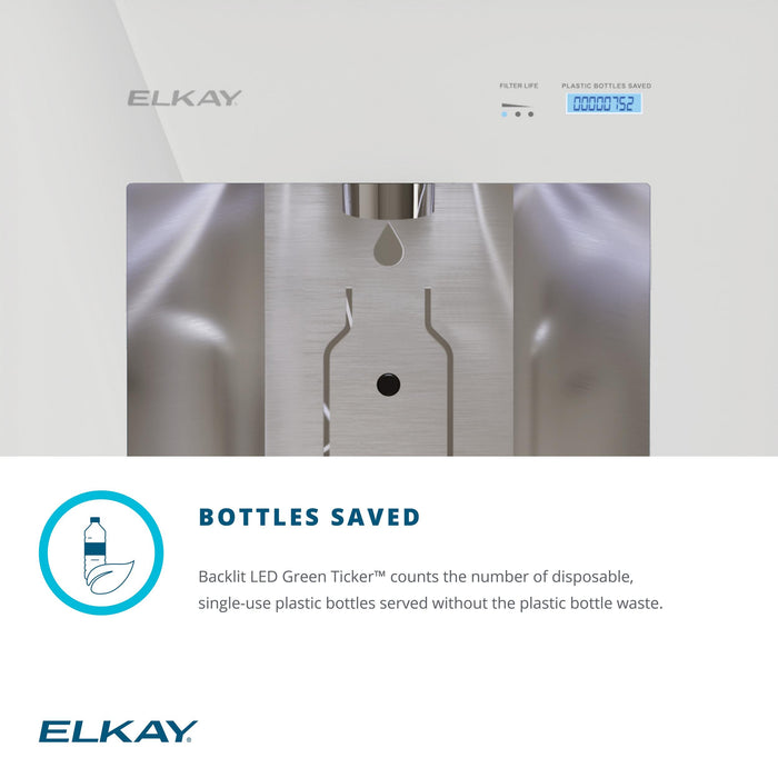 Elkay LBWDC00BKC In-Wall Filtered Water Dispenser in Midnight