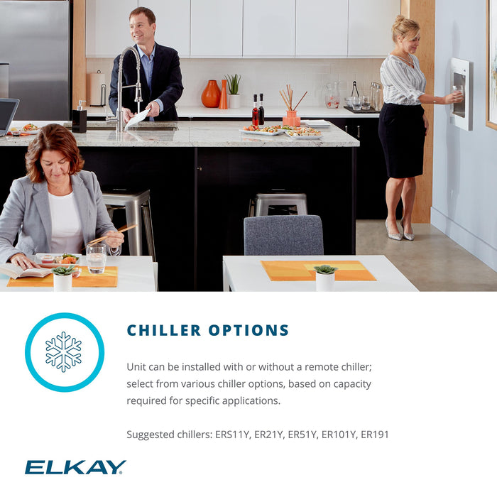 Elkay LBWDC00BKC In-Wall Filtered Water Dispenser in Midnight