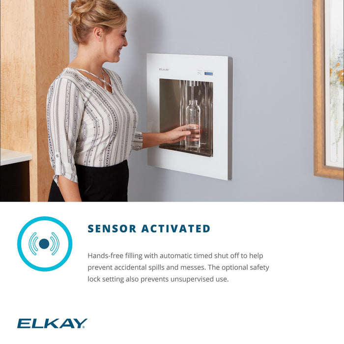 Elkay LBWDC00BKC In-Wall Filtered Water Dispenser in Midnight