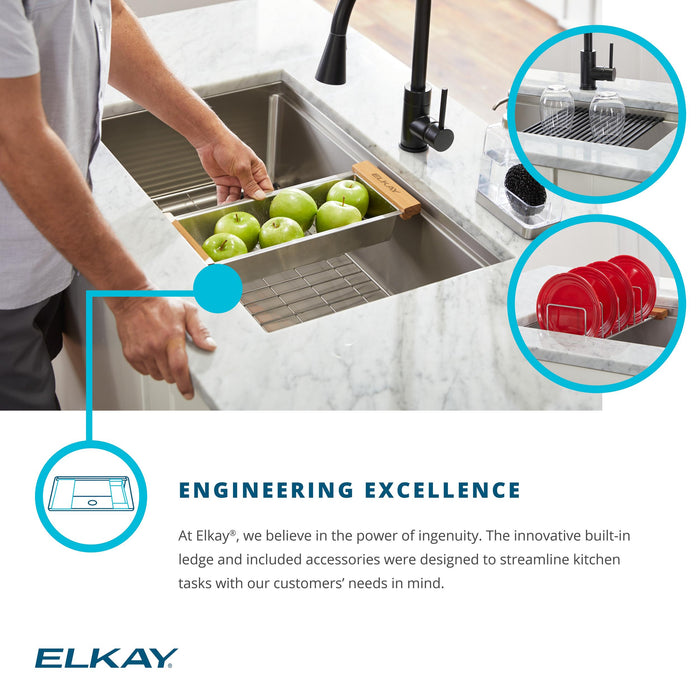 Elkay LKDR1317RU Silicone 16-3/4" x 11-7/8" x 3/8" Drying Rack in Black