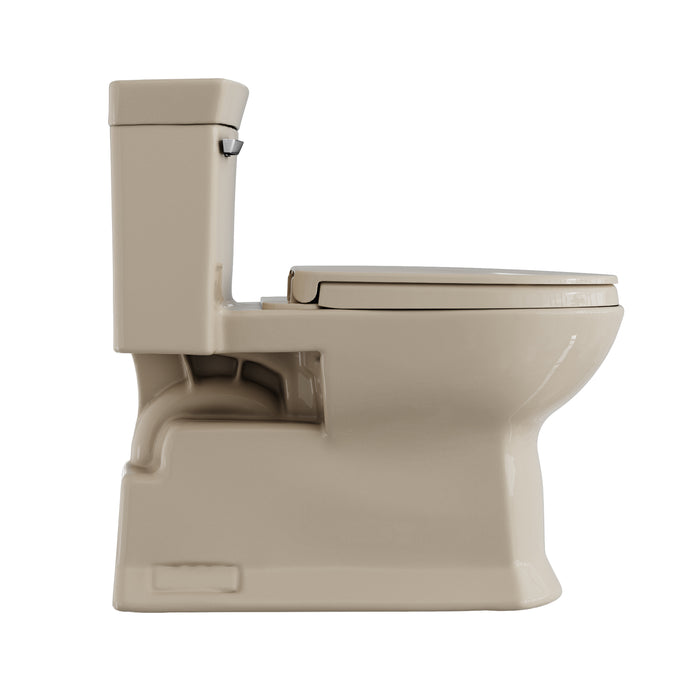 TOTO MS964124CEFG#03 Soiree One Piece Elongated 1.28 GPF Universal Height Skirted Toilet, Bone