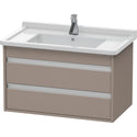 Duravit KT664404343 Ketho Wall-Mount Vanity Unit Basalt