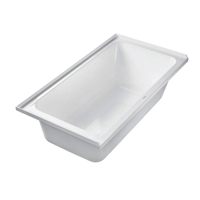 Duravit 700406000000090 D-Code 60" x 32" Drop-in Bathtub 