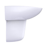 TOTO LHT242G#01 Prominence Oval Wall-Mount Bathroom Sink with Shroud for Single Hole Faucets, Cotton White
