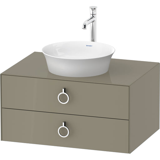 Duravit WT49900H2H2 White Tulip Wall-Mounted Vanity Unit Stone Gray High Gloss