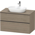 Duravit DE49680BD350000 D-Neo Wall-Mount Vanity Unit Oak Terra