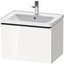 Duravit DE42540BD220000 D-Neo Wall-Mount Vanity Unit White High Gloss