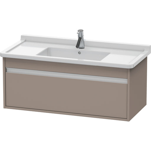Duravit KT666504343 Ketho Wall-Mount Vanity Unit Basalt