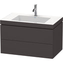 Duravit LC6927O8080 L-Cube Wall Mount C-Bonded Vanity