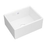 Rohl MS2418WH Shaws Classic Shaker Single Bowl Farmhouse Apron Front Fireclay Kitchen Sink