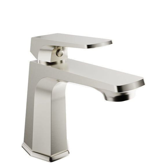 ANZZI Single Handle Single Hole Bathroom Faucet With Pop-up Drain in Brushed Nickel