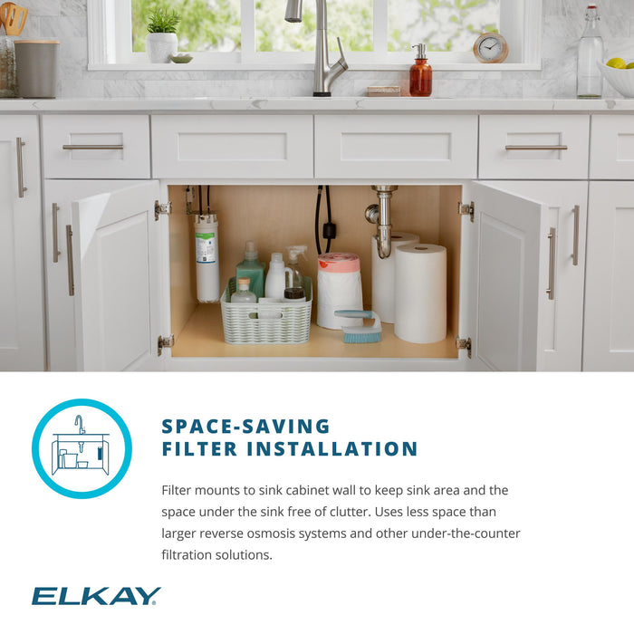 Elkay LKAV7051FLS 1 Hole Faucet with Filtered Drink Water in Lustrous Steel