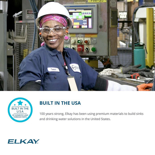 Elkay manufacturing worker in a production facility
