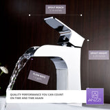 ANZZI L-AZ019 Forza Series Single Hole Single-Handle Low-Arc Bathroom Faucet in Polished Chrome