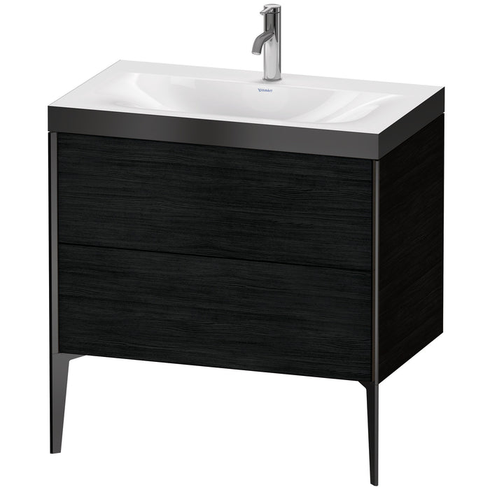 Duravit XV4710OB216P XViu C-Bonded Floorstanding Vanity Kit Oak Black