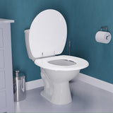 ANZZI T1-AZ301WH XL COMFORT Round Closed Toilet Seat in White