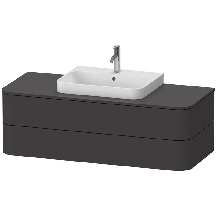 Duravit HP497208080 Happy D.2 Plus Wall-Mount Vanity Unit Graphite
