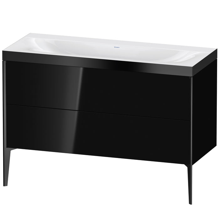 Duravit XV4712NB240P XViu C-Bonded Floorstanding Vanity Kit Black