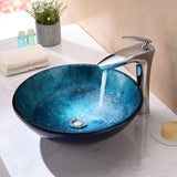 ANZZI LS-AZ196 Arc Series Vessel Sink in Frosted Blue