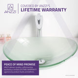 ANZZI LS-AZ086 Forza Series Deco-Glass Vessel Sink in Lustrous Frosted