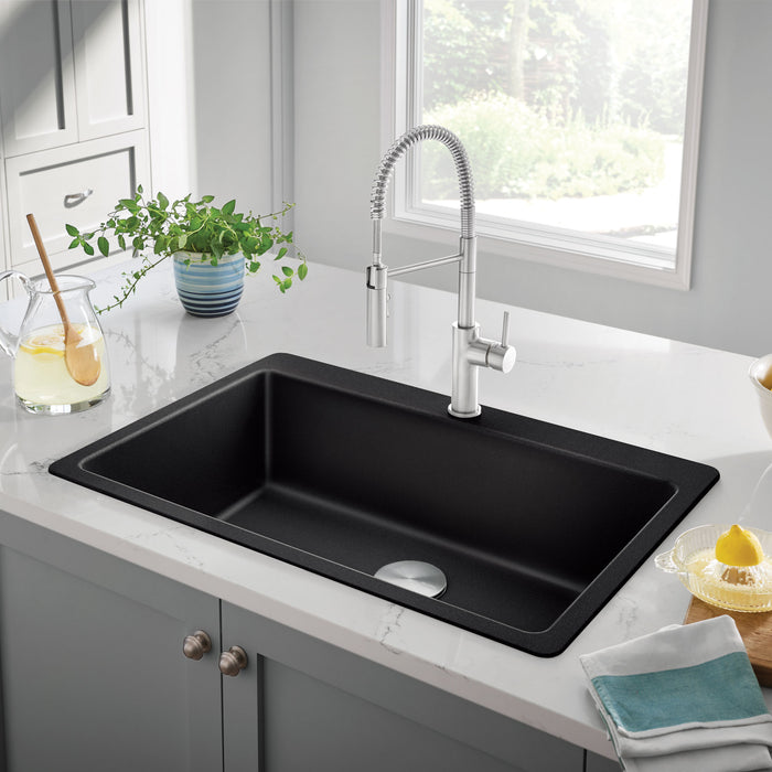 Blanco 401918 Catris Semi-Pro Pull-Down Dual-Spray Kitchen Faucet - PVD Steel