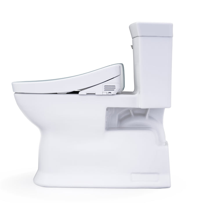 TOTO MW9643346CEFG#01 Washlet+ Soiree Elongated Universal Height Toilet with S2 Bidet Seat, Cotton White