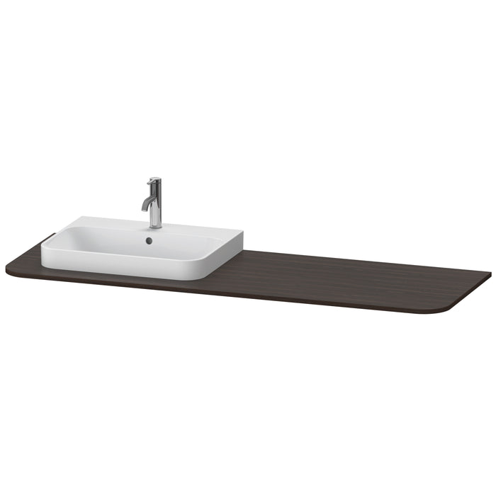 Duravit HP031HL6969 Happy D.2 Plus Console with Sink Cut-Out Walnut Brushed