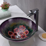 ANZZI LS-AZ8217 Panye Series Vessel Sink in Hand Painted Mural