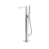 TOTO TBG02306U#CP GR Single-Handle Freestanding Tub Filler Faucet with Handshower, Polished Chrome