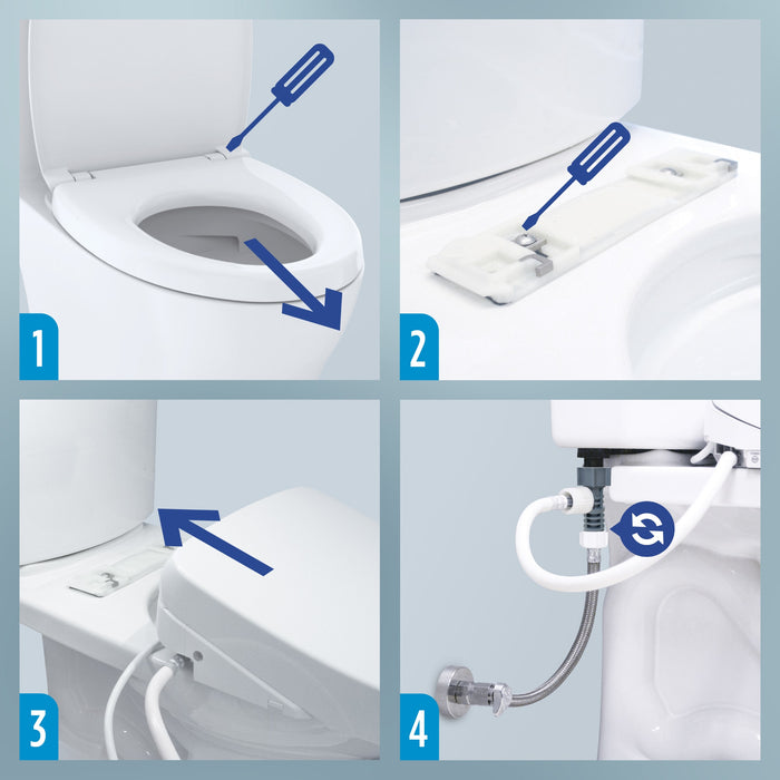 TOTO SW4736AT40#01 S7A WASHLET+ Bidet Toilet Seat with Bowl and Wand Cleaning, Auto Open and Close