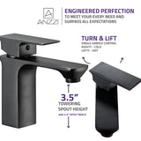 ANZZI L-AZ118ORB Promenade Single Hole Single Handle Bathroom Faucet in Oil Rubbed Bronze