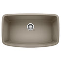Blanco 441772 Valea SILGRANIT 32" Super Single Undermount Kitchen Sink - Truffle