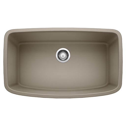 Blanco 441772 Valea SILGRANIT 32" Super Single Undermount Kitchen Sink - Truffle
