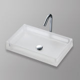 TOTO LLT151#61 Luminist Rectangular Vessel Bathroom Sink, Frosted White